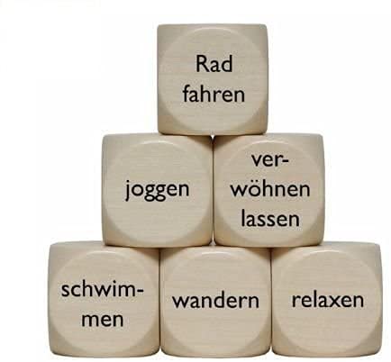 „Freizeit“ Holzwürfel 30 mm - 1 Stück „Freizeit“ Holzwürfel 30 mm - 1 Stück von toys-for-all