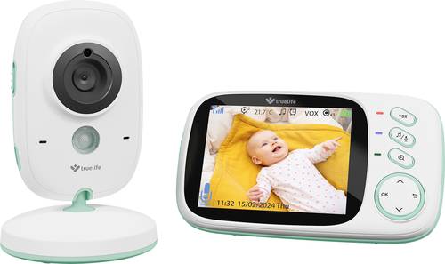 Truelife NannyCam H32 Pro TLVMMNCH32PWB Babyphone mit Kamera Digital 2.4GHz von truelife