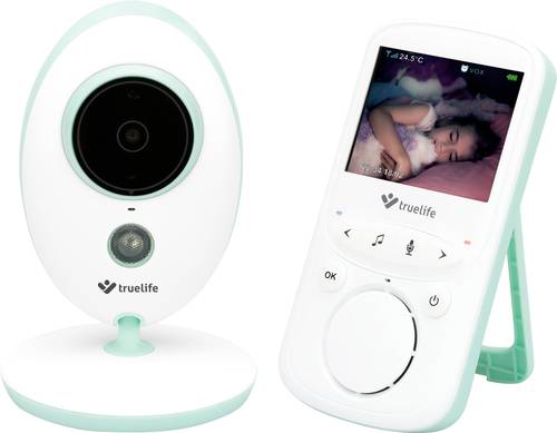 Truelife NannyCam V24 Pro TLVMMNCV24PWB Babyphone mit Kamera Digital 2.4GHz von truelife