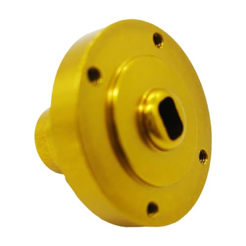 tuwiwol Aluminium Diff Direktachse Diffgehäuse für 1/10 AXIAL SCX10 Crawler SCX0034 Verbesserte Haltbarkeit Aluminium Diff Direktachse, Golden von tuwiwol