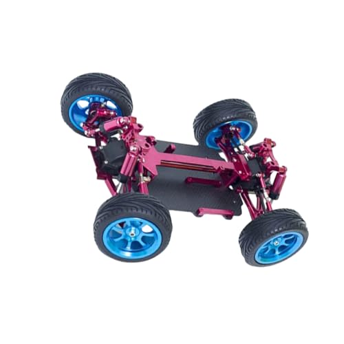 tuwiwol Fernbedienung Auto Metall Chassis Zusammengebauter Rahmen Für 1/18 Wltoys A949 RC Fahrzeug Modelle Upgrade Teile RC Auto Auto Racing, Rot von tuwiwol