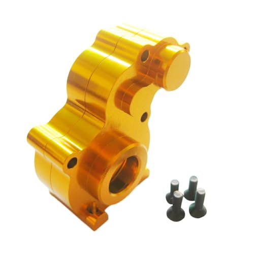 tuwiwol Mittelgetriebegehäuse aus Aluminiumlegierung für 1/10 AXIAL SCX10 Crawler. Präzisionsgefertigtes Mittelgetriebe aus Aluminiumlegierung, Golden von tuwiwol