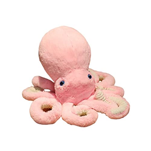 tuwiwol Oktopus Plüschtiere Puppen Stofftier Kissen Tier lebensechte weiche Simulation Heimdekoration für Babykissen Weihnachten, Rosa, 30cm von tuwiwol