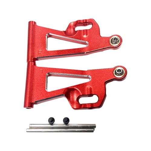 tuwiwol Vordere untere Querlenker aus Aluminium für 1/14 MJX Hyper Go 14209 14210 Schlanke und robuste vordere untere Querlenker aus Aluminium für 1/14 MJX, Rot von tuwiwol