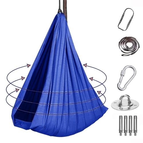 Dynamic Movement Sensory Sox Body Teens Dehnbarer Sack For Autismus Und Verarbeitungsstörungen, Spielzeug, Beruhigende Therapiedecke Zur Entspannung Und Konzentration(Blue1,150x280CM/59x110in) von tylxayoxa