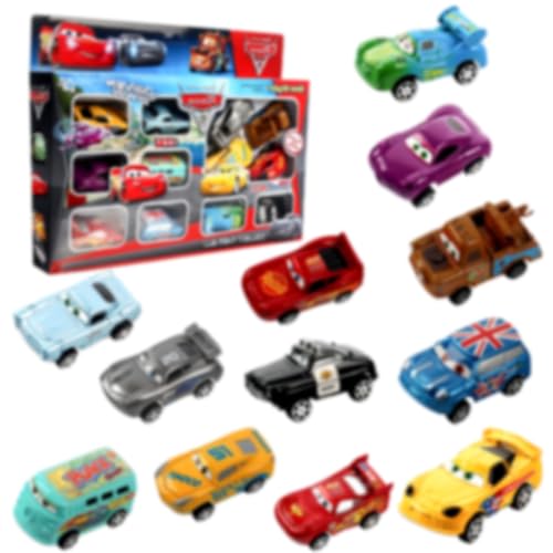 tyokas 12 Stück Cars Spielzeug Auto Plastik Kinder Auto Spielzeug Mini Auto Spielzeug Set Kreatives Spielzeugauto für Kinder Geeignet Geburtstagsgeschenke Für Mädchen Jungen Ab 3 Jahren von tyokas