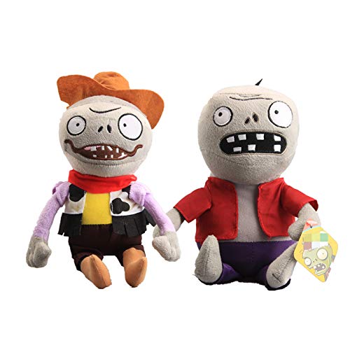 uiuoutoy 2 Stück Zombies Plüsch Spielzeug Puppen Plüschtiere Cowboy Lmp Zombie Kuscheltiere Geschenk von uiuoutoy