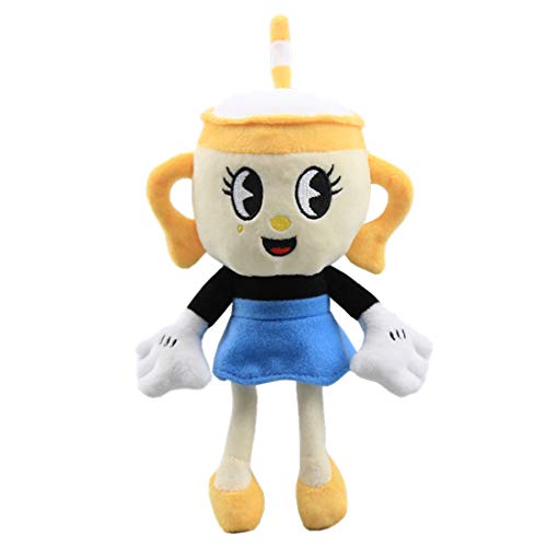 uiuoutoy Cuphead & Mugman Plüsch-Plüschtier, Teufelsboss, Ghost Mecup und Brocup-Puppen, Geschenk (Ms. Chalice) von uiuoutoy