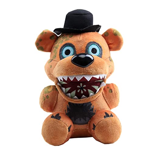 uiuoutoy Five Nights at Freddy's Plüschtier, FNAF The Twisted Ones, brauner Freddy-Bär, Plüschtier, Plüschtier, Geschenk für Kinder, 20,3 cm von uiuoutoy