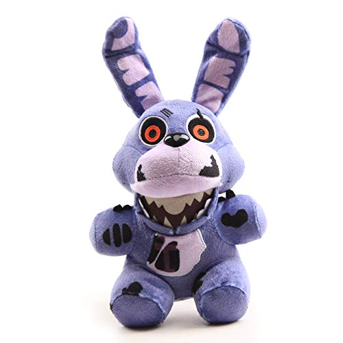 uiuoutoy Fünf Nächte bei Freddys Plüsch Spielzeug Ennard Zirkusbaby Plüschtier FNAF Nightmare Freddy Bär Kuscheltier Geschenk 18-30cm (Bonnie (The Twisted Ones) 8") von uiuoutoy