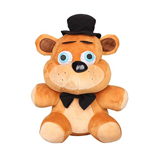 uiuoutoy Fünf Nächte bei Freddys Plüsch Spielzeug Ennard Zirkusbaby Plüschtier FNAF Nightmare Freddy Bär Kuscheltier Geschenk 18-30cm (Golden Freddy 10") von uiuoutoy