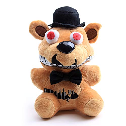 uiuoutoy Fünf Nächte bei Freddys Plüsch Spielzeug Ennard Zirkusbaby Plüschtier FNAF Nightmare Freddy Bär Kuscheltier Geschenk 18-30cm (Nightmare Freddy 8") von uiuoutoy