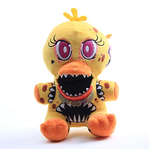 uiuoutoy Fünf Nächte bei Freddys Plüsch The Twisted Ones Chica Plüschtier FNAF Kuscheltier Kinder Spielzeug Geschenk von uiuoutoy