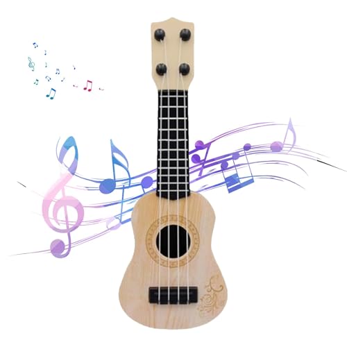 Mini-Gitarrenspielzeug für Kinder, Kinder-Ukulele - Musikalisches Ukulele-Gitarreninstrument - Kinder Spielen frühes Lernspielzeug, tragbare Mini-Gitarre für Anfänger, Kinder, Kleinkinder, von ulapithi