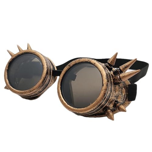 usefulbeauty Brille Steampunk - Steampunk Sonnenbrillen - Vintage Goggles Brille - Motorradbrille Cosplay Brille | Für Party, Accessoire Für Festival & Faschingskostüm von usefulbeauty