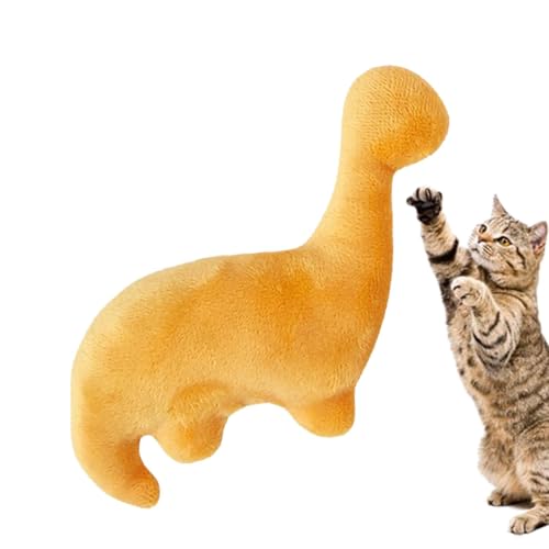 usefulbeauty Katzenminze-Spielzeug in Dinosaurierform, Plüsch-Katzenminze-Spielzeug | Kätzchen-Kauspielzeug - Indoor Cat Grinding Bite Interactive Kick Plüsch Katzenminze Haustierspielzeug für von usefulbeauty