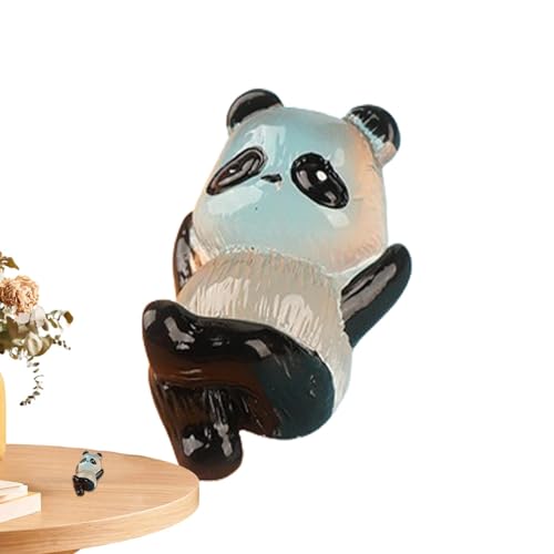 usefulbeauty Leuchtende -Pandas aus Kunstharz, niedliche Miniaturtiere, Landschaftsdekoration - Tragbare Miniatur-Pandas, die im Dunkeln leuchten | Exquisite handbemalte Panda-Figuren für von usefulbeauty