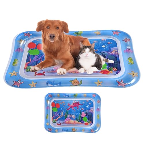 usefulbeauty Sensorische Wasserspielmatte für Katzen,Sensorische Wasserspielmatte - Wassersensorisches Spielpad für Haustiere - Wasserspielmatte für Babys. Wasserspielmatte fördert die Entwicklung, von usefulbeauty