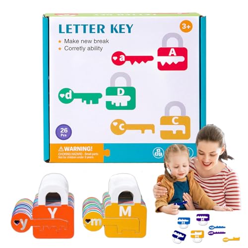 usefulbeauty Zahlenzählung für Les, Buchstabenerkennung für Vorschulalter | Assoziationsspiel mit Schlüsseln und Buchstabenerkennungsschlössern aus Holz, Zubehör usefulbeauty Zahlenzählung für Les, Buchstabenerkennung für Vorschulalter | Assoziationsspiel mit Schlüsseln und Buchstabenerkennungsschlössern aus Holz, Zubehör von usefulbeauty