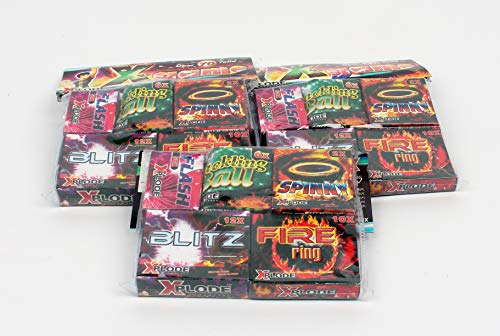 vama 240 Teile X-Game Jugendfeuerwerk Jugendsortiment Crackling Wirbel Blitz Donner Party von vama