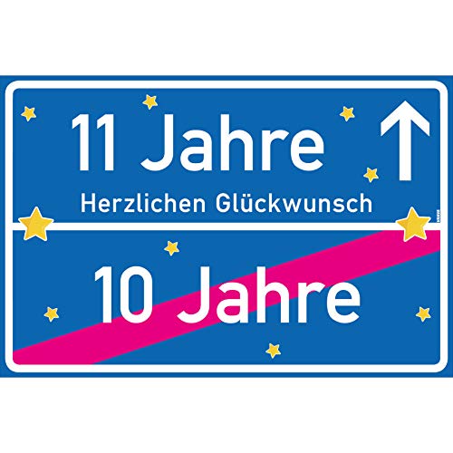 vanva 11 Jahre Herzlichen Glückwunsch Schild - Dekoration Partydeko Geschenk für den 11 Geburtstag Dunkelblau vanva 11 Jahre Herzlichen Glückwunsch Schild - Dekoration Partydeko Geschenk für den 11 Geburtstag Dunkelblau von vanva