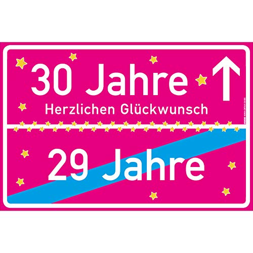 vanva 30 Jahre Geburtstag - Lustige Geschenke für den 30 Geburtstag Herzlichen Glückwunsch Geschenk für Tochter Party Deko Geschenkideen für den 30 Geburtstag 30 Jahre Pink von vanva