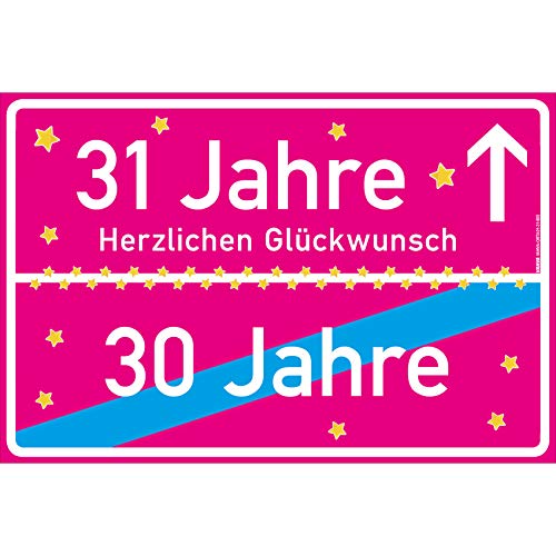 vanva 31 Jahre Geburtstag - Lustige Geschenke für den 31 Geburtstag Herzlichen Glückwunsch Geschenk für Tochter Party Deko Geschenkideen für den 31 Geburtstag 31 Jahre Pink von vanva