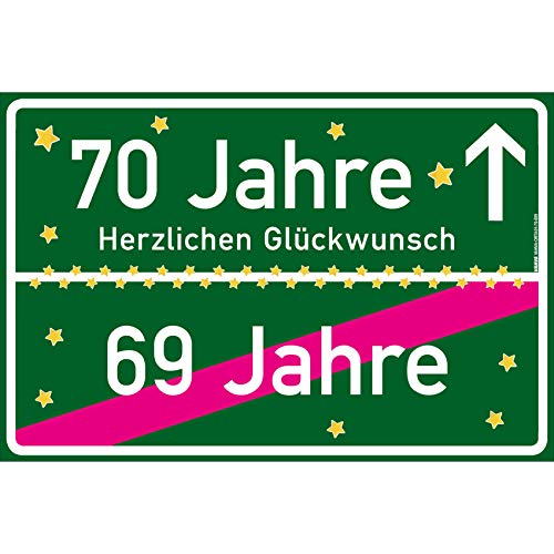 vanva 70 Geschenk Junge Schild mit Spruch Herzlichen Glückwunsch Ortsschild Geschenk für Sohn 70 Jahre Party Deko Geschenkideen für den 70 Geburtstag Dunkelgrün vanva 70 Geschenk Junge Schild mit Spruch Herzlichen Glückwunsch Ortsschild Geschenk für Sohn 70 Jahre Party Deko Geschenkideen für den 70 Geburtstag Dunkelgrün von vanva