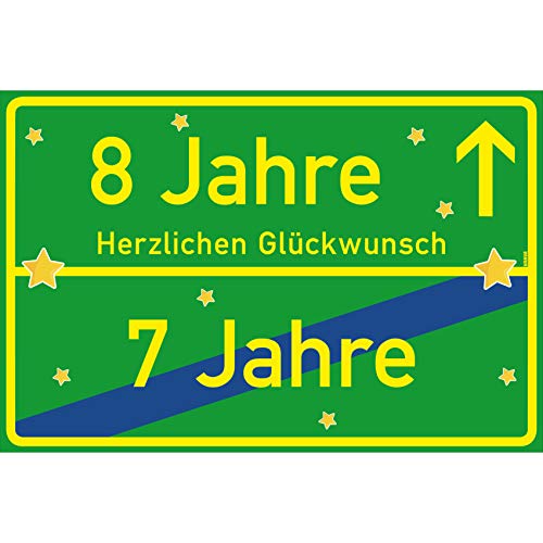vanva 8 Jahre Herzlichen Glückwunsch Schild - Dekoration Partydeko Geschenk für den 8 Geburtstag Grün vanva 8 Jahre Herzlichen Glückwunsch Schild - Dekoration Partydeko Geschenk für den 8 Geburtstag Grün von vanva