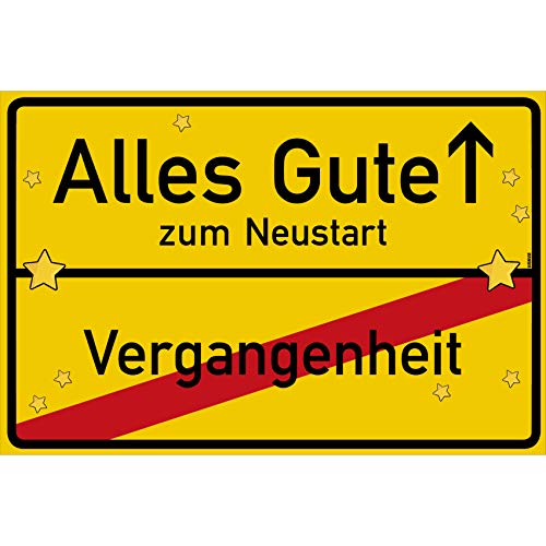 vanva Alles Gute zum Neustart Ortsschild Abschiedsgeschenk Kollegen Schild 30x20 cm Abschiedsgeschenk Kindergarten Abschiedsgeschenk Gelb vanva Alles Gute zum Neustart Ortsschild Abschiedsgeschenk Kollegen Schild 30x20 cm Abschiedsgeschenk Kindergarten Abschiedsgeschenk Gelb von vanva