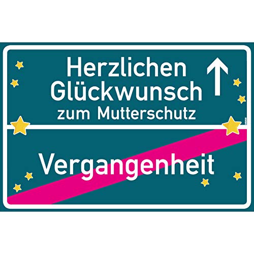 vanva Herzlichen Glückwunsch zum Mutterschutz Ortsschild Abschiedskarte Kollegen Schild 30x20 cm Schwangerschaftstagebuch Ruhestand Mehrfarbig vanva Herzlichen Glückwunsch zum Mutterschutz Ortsschild Abschiedskarte Kollegen Schild 30x20 cm Schwangerschaftstagebuch Ruhestand Mehrfarbig von vanva