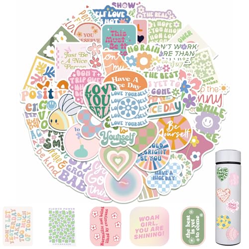 vcsjw 100 Stück Dänische Pastell Aufkleber Bunte Sticker Aesthetic Wasserfeste PVC Sticker Cute Stickers für DIY Handyhülle Laptop Skateboard [4-6cm] von vcsjw