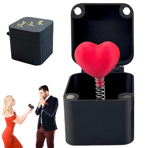 Love in a Box, Liebesüberraschungs-Geschenk-Box, 3D-gedruckte Überraschungsgeschenkbox, lustige Herz-Symbol-Box, Überraschungsstreich, Pop-Up-Geschenk für Erwachsene, Herz-Symbol-Geschenke von vecora