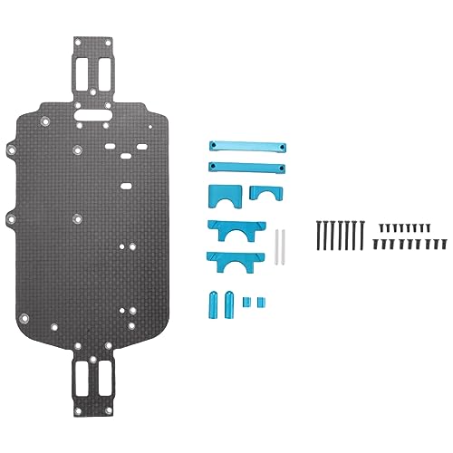 veorly Upgrade Kohlefaser Fahrwerks Teile für A959 A979 A959B A979B 1/18 RC Auto, Blau von veorly