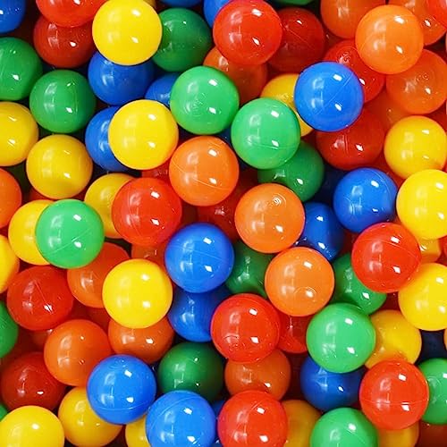 vidaXL 250x Spielball für Baby-Bällebad Ballpool Kugelbad Bälle Plastikbälle Spielbälle Kinderbälle Babybälle Bällebadbälle Mehrfarbig von vidaXL