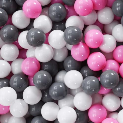 vidaXL 250x Spielball für Baby-Bällebad Ballpool Kugelbad Bälle Plastikbälle Spielbälle Kinderbälle Babybälle Bällebadbälle Mehrfarbig von vidaXL