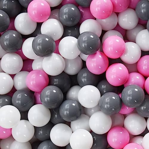 vidaXL 250x Spielball für Baby-Bällebad Ballpool Kugelbad Bälle Plastikbälle Spielbälle Kinderbälle Babybälle Bällebadbälle Mehrfarbig von vidaXL