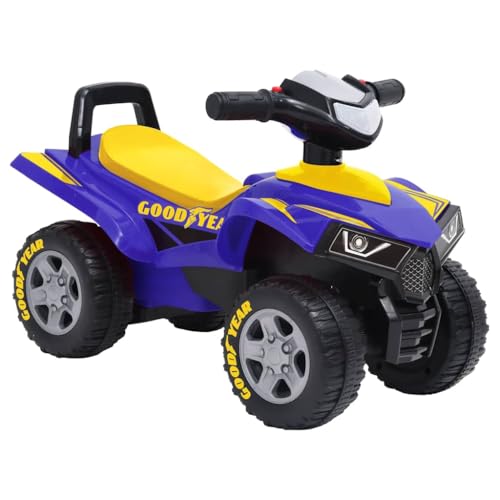 vidaXL Aufsitz Quad für Kinder Elektromotorrad Elektroquad Kinderquad Kinderauto Elektroauto Motorrad Kinderfahrzeug 18-36 Monate Blau von vidaXL