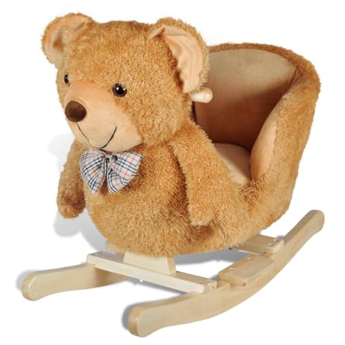 vidaXL Baby Schaukeltier Teddybear Schaukelpferd Schaukel Spielzeug Kinder von vidaXL