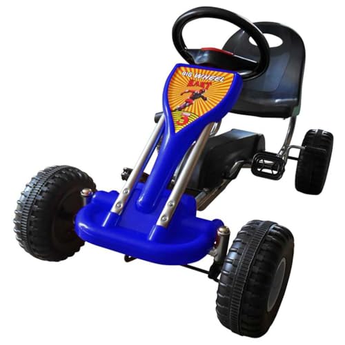 vidaXL Gokart Pedal Blau Kinderfahrzeug Kinder Tretauto Rennkart Gocart von vidaXL