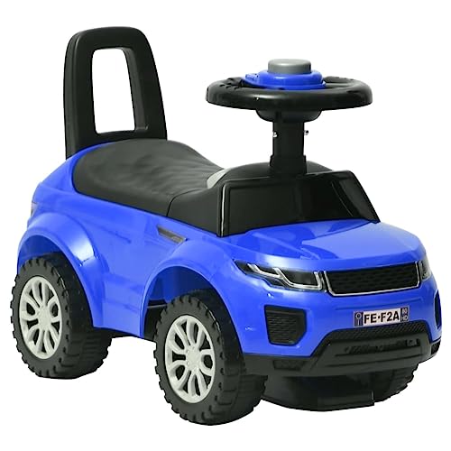 vidaXL Kinderauto mit Stauraum Rutscher Rutschauto Kinderfahrzeug Lauflernhilfe Baby Kinder Auto Fahrzeug Lauflernauto für 12-36 Monate Blau von vidaXL