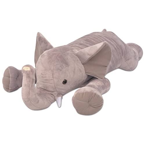 vidaXL Kuscheltier Elefant XXL 120cm Plüschkrokodil Plüschtier Stofftier von vidaXL