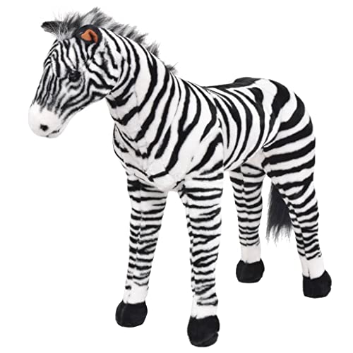 vidaXL Plüschtier Stehend Zebra XXL Plüschspielzeug Stofftier Kuscheltier von vidaXL