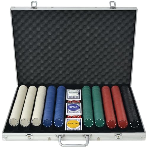 vidaXL Pokerspiel mit 1000 Chips aus Aluminium vidaXL Pokerspiel mit 1000 Chips aus Aluminium von vidaXL