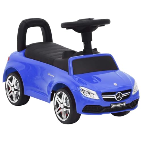 vidaXL Rutschauto mit Musik Kinderauto Rutscher Kinderfahrzeug Rutschfahrzeug Baby Kinder Auto Fahrzeug für 12-36 Monate Blau Kunststoff von vidaXL