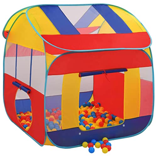 vidaXL Spielzelt mit 300 Bällen Handtasche Pop Up Spielhaus Kinderspielzelt Kinderzelt Babyzelt Bällebad Spielzeug Zuhause Garten XXL Outdoor von vidaXL