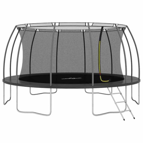 vidaXL Trampolin Set mit 3-Stufen-Leiter Regenschutz Kinder Gartentrampolin Kindertrampolin Komplettset Outdoor Rund 488x90cm 150kg vidaXL Trampolin Set mit 3-Stufen-Leiter Regenschutz Kinder Gartentrampolin Kindertrampolin Komplettset Outdoor Rund 488x90cm 150kg von vidaXL