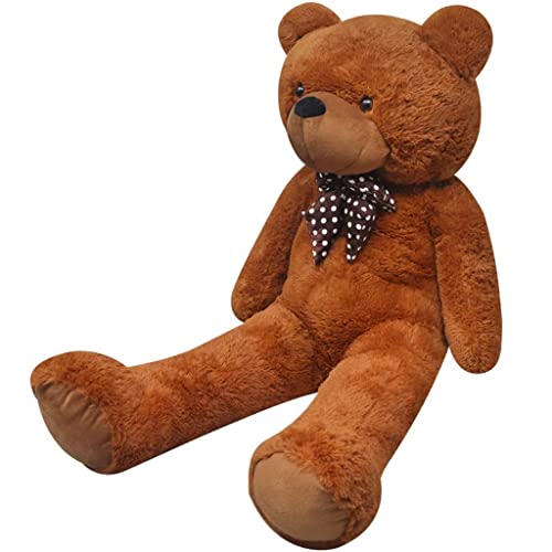 vidaXL Weicher XXL Plüsch Teddybär Kuscheltier Plüschbär Kuschel Teddy Kuschelig und Weich Plüschtier Kuschelbär Kuschelteddy Spielzeug Braun 160 cm von vidaXL