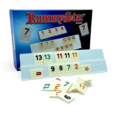 vienberg Mini Okey takimi | Spiel unterwegs, Camping Outdoor | Klassik | Rummy Spiel | aus Kunststoff Reiseformat Kompakt-Spiele, Brettspiele von vienberg