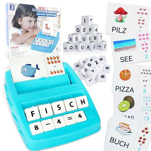 Lernen Spielzeug ab 3 4 5 6 7 8 Jahre, Buchstaben Montessori Lernspiele ab 3-8 Jahre, Zahlen Rechnen Kinderspielzeug, Deutsches Einschulung Rechtschreibspiel, Geschenke für Jungen Mädchen 3-6 Jahre Lernen Spielzeug ab 3 4 5 6 7 8 Jahre, Buchstaben Montessori Lernspiele ab 3-8 Jahre, Zahlen Rechnen Kinderspielzeug, Deutsches Einschulung Rechtschreibspiel, Geschenke für Jungen Mädchen 3-6 Jahre von vita dennis